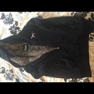 Victoria's Secret pink furry zip up hoodie